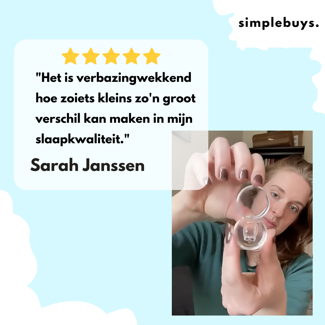 Snurk Stopper™ - anti-snurk neusclip voor een rustige nacht