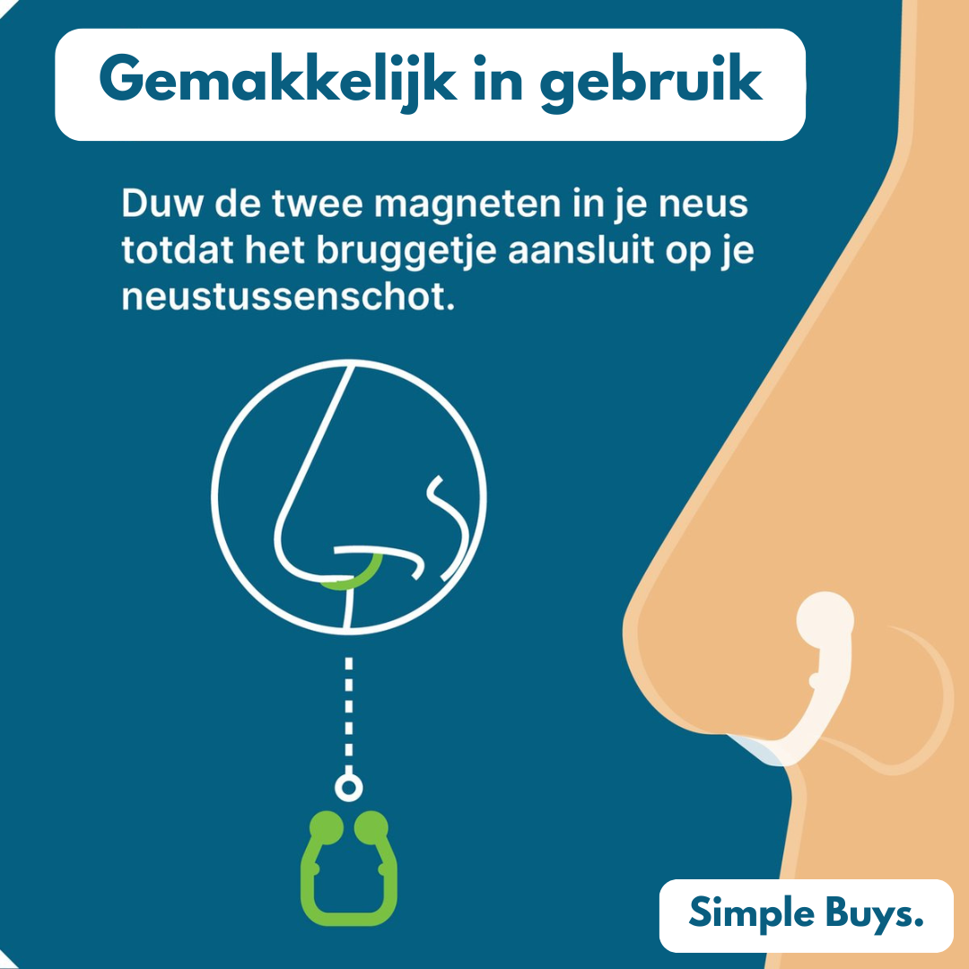 Snurk Stopper™ - anti-snurk neusclip voor een rustige nacht