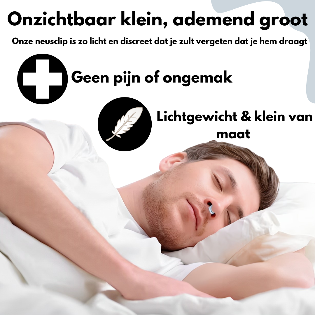 Snurk Stopper™ - anti-snurk neusclip voor een rustige nacht