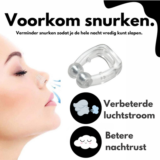 Snurk Stopper™ - anti-snurk neusclip voor een rustige nacht