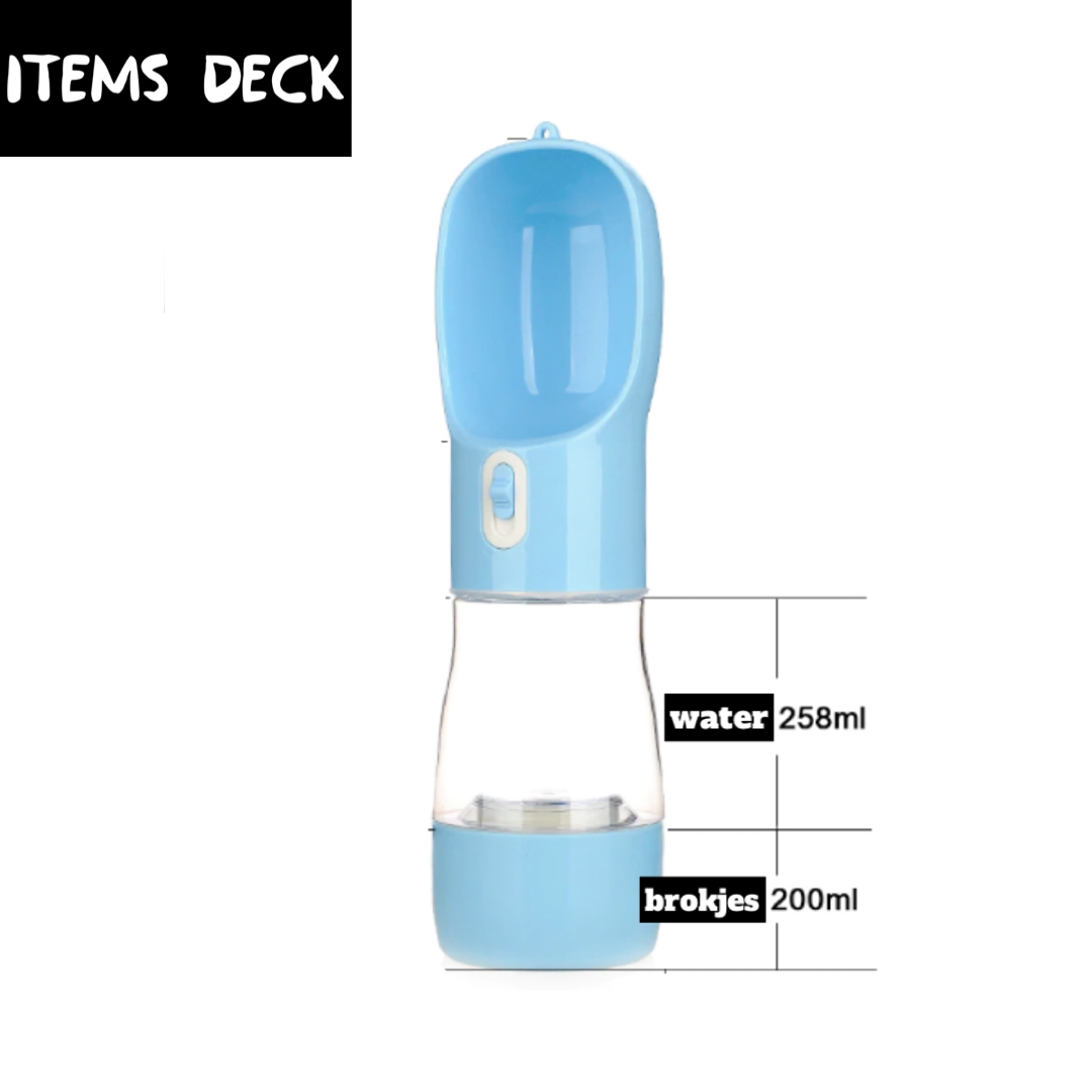 Voedselfles deluxe™ | Drink én voerfles voor honden